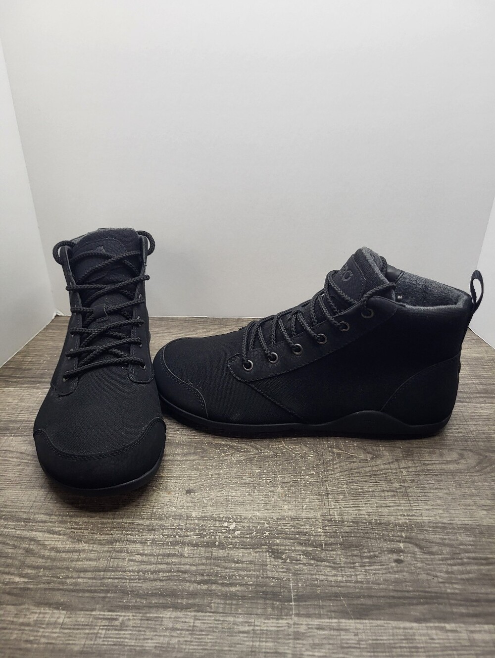 Xero Shoes Denver Barefoot Ankle Boots Minimalist Black Canvas Men’s Size 9.5